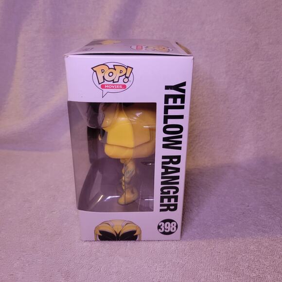 Funko POP Movies Power Rangers Yellow Ranger Toy Figure Number 398 - Picture 6 of 8